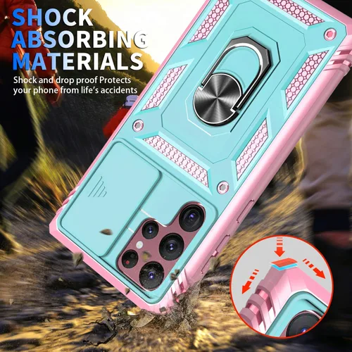 Miniatura 3 de Funda para Galaxy S22 Ultra, a prueba de golpes, resistente a los impactos con lente deslizante Funda protectora para Samsung Galaxy S22 Ultra