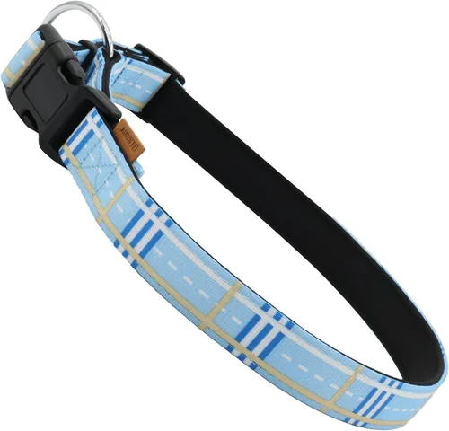 Miniatura 6 de Collar de perro, bonito patrón floral, collar suave y ajustable con hebilla de liberación rápida (S (cuello 11-18 pulgadas, ancho 5/8 pulgadas)