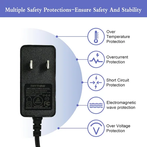 Miniatura 5 de Adaptador de fuente de alimentación de 5 V, 2 A, 1 A, 0,8 A, 0,5 A, adaptador de 10 W, adaptador de CA/CC de 100-240 V CA a CC 5 V con enchufe