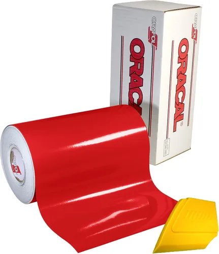 Miniatura 5 de Calcomanías de vinilo brillante Oracal 651 de 12 pulgadas x 5 pies con base de disolvente de color a elegir Amarillo dorado