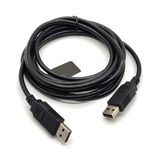 Miniatura 6 de USB 2.0 macho a USB 2.0 macho con chipset FT232R cable de módem nulo para PC a PC de transferencia de datos de comunicación 8.2 ft