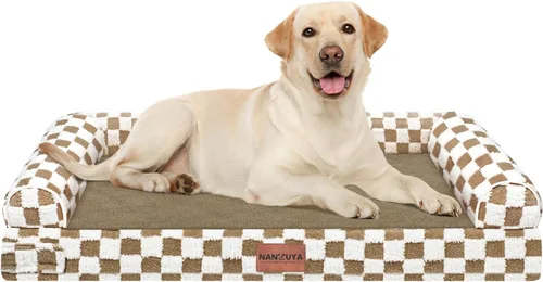 Miniatura 113 de Cama ortopédica lavable para perros medianos y grandes: cama con cojines de apoyo para perros medianos y grandes, cama impermeable de espuma tipo