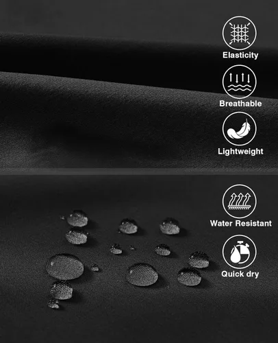 Miniatura 6 de Rdruko Pantalones cortos de senderismo para hombre con bolsillos con cremallera, 7 pulgadas, ligeros, de secado rápido, pantalones cortos