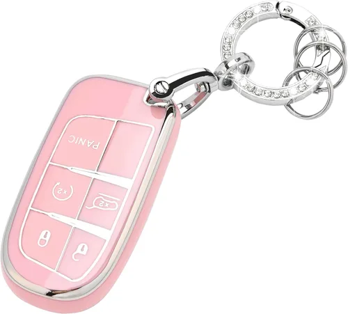 Miniatura 10 de Funda para llavero Dodge Challenger - 3, 4, 5 botones, protector de llavero de TPU suave