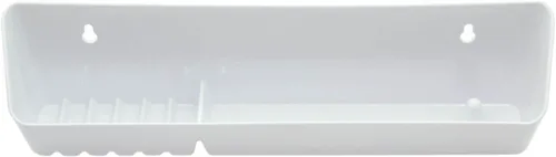 Miniatura 2 de Juego de bandejas delanteras para fregadero de cocina de 11 pulgadas, juego de bandejas de plástico de polímero de 11 pulgadas, color blanco