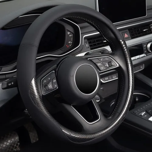 Miniatura 7 de KAFEEK Funda personalizada para volante de automóvil Honda Civic, CR-Z, Insight, S2000, tamaño pequeño de 14 a 14.25 pulgadas de diámetro exterior