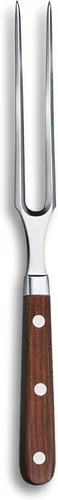 Victorinox Grand Maitre - Tenedor para tallar carne de acero inoxidable con mango ergonómico, mango de madera, 6 pulgadas Rosewood