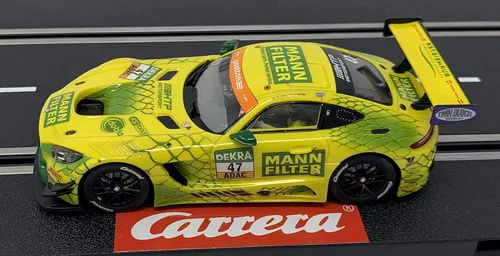 Miniatura 3 de Carrera 30910 Mercedes AMG GT3 Mann Filter Team Hip No. 47 Escala 1:32 Ranura Digital Coche Carreras Vehículo Ranura Digital Pistas de Carreras