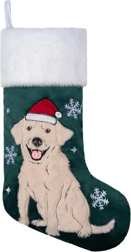 Miniatura 8 de Beyond Your Thoughts Paquete de 2 medias de Navidad para perro, diseño de pata de mascota, medias colgantes para chimenea para mascotas y decoración