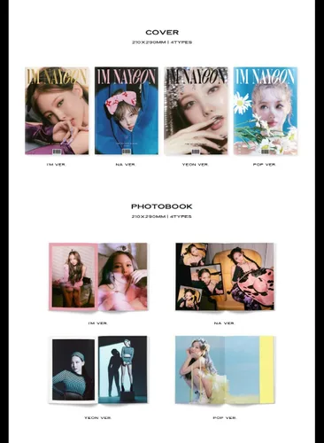 Miniatura 2 de Dreamus NAYEON TWICE - IM NAYEON 1st Mini álbum+Beneficio de preventa+Póster plegado+Juego de tarjetas fotográficas adicionales (NA ver.), 8.268 x