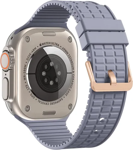 Miniatura 12 de Bandiction Paquete de 2 correas de nailon resistentes compatibles con Apple Watch Ultra Band de 1.929 in 1.772 in 1.732 in 1.654 in, correas anchas
