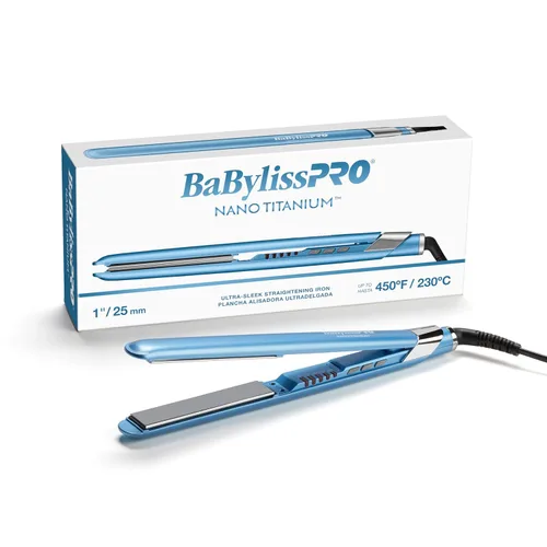 Miniatura 10 de BabylissPRO Nano Titanium Ultra-Sleek Hair Straightener, Flat Iron for All Hair Types