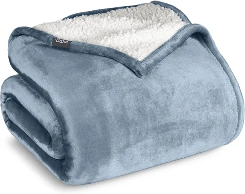 Miniatura 10 de Manta de forro polar de sherpa Bare Home - Tamaño para Lanzar/Viajar - Manta para cama, sofá y sofá cama - Cálida y ligera - Esponjosa y suave