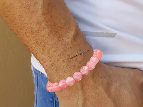Miniatura 880 de Amazing Gemstone Pulsera de cristal para mujeres y hombres, pulsera de cristal curativo de protección, pulsera elástica con cuentas de piedras