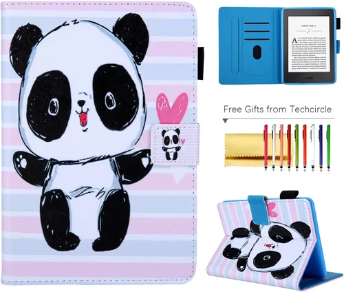 Miniatura 10 de Funda tipo libro para Kindle Paperwhite de 10ª/7ª/6ª/5ª generación, funda protectora ligera con ranuras para tarjetas, encendido automático