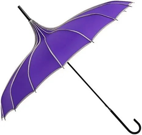 Miniatura 4 de Sombrilla parasol estilo techo de pagoda VIVISKY (TM) a la antigua, de ingenio, Púrpura