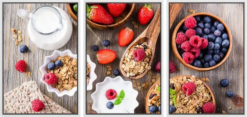 Miniatura 97 de wall26 Lienzo enmarcado para pared, juego de arte de hierbas, verduras y condimentos en madera, alimentos, fotografía cultural, realismo, paisaje