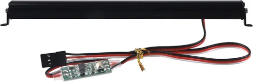 Miniatura 5 de Barra de luz RC para techo, lámpara LED de carrocería, doble luz de techo compatible con Traxxas Slash Rustler Trx4 Axial SCX10 Tamiya Wraith D90