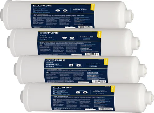 Miniatura 2 de EcoPure EPINL20 - Filtro de agua y máquina de hielo para refrigerador en línea, universal, se adapta a todos los refrigeradores de las principales