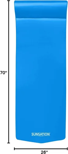 Miniatura 10 de TRC Recreation Sunsation 1.75" Thick Foam Pool Float Lounger w/ Headrest for Lounging & Sunbathing in Swimming Pools, Beaches & Lakes, 70" x 26