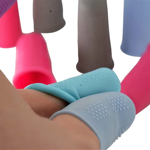Miniatura 3 de Protectores de dedos [serie Flex – paquete de 18 unidades] Fundas de silicona antiadherentes para dedos