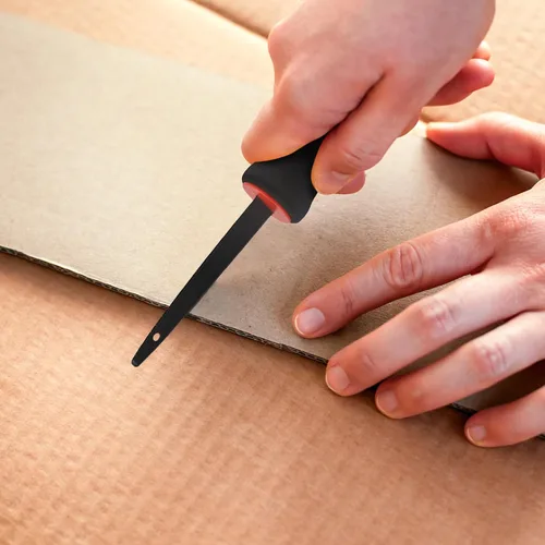Miniatura 3 de Booche Cortador portátil de cartón, caja y raspado, apto para la familia, corte rápido, agarre de mango suave, cortador de cartón de diseño único