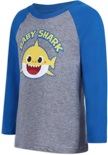 Miniatura 3 de Nickelodeon Baby Shark - Camisa raglán de manga larga para niños pequeños