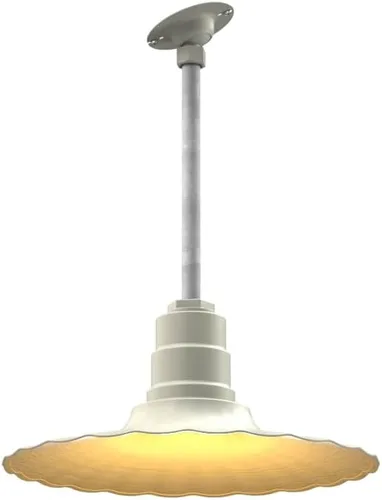 Miniatura 13 de Steel Lighting Co. Colgante Eagle Rock Lámpara montada en el techo Onda radial de 16 pulgadas vástago de 12 pulgadas Acero resistente