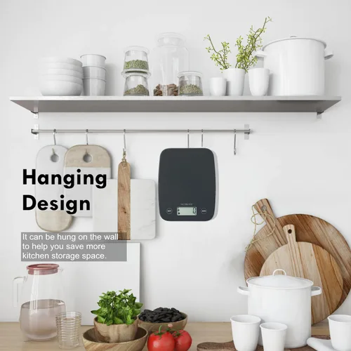 Miniatura 7 de NUTRI FIT Báscula digital de alimentos, báscula de cocina de 11 libras de peso digital, báscula de cocina para alimentos y gramos, 4