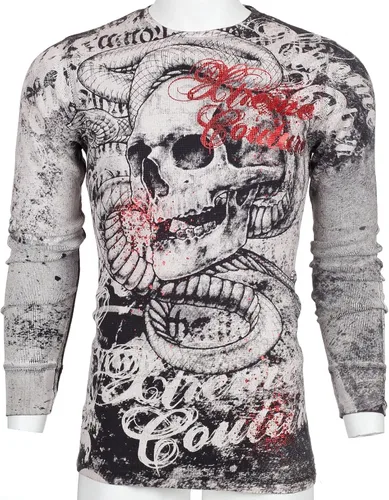 Miniatura 5 de Xtreme Couture by Affliction - Camisa térmica de manga larga para hombre, Negro