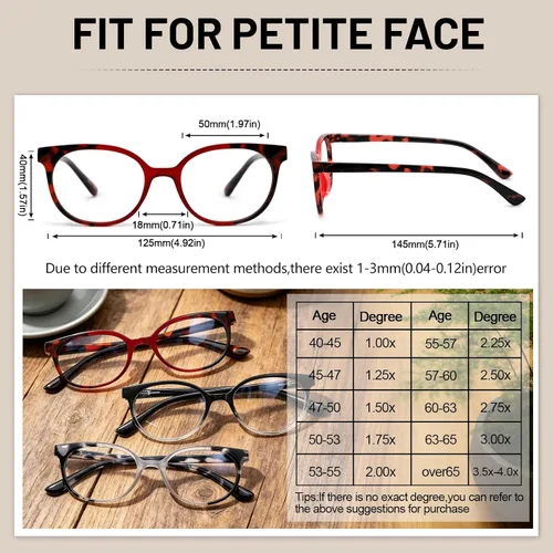Miniatura 5 de Occi Chiari - Lentes de lectura para mujer 1.0 1.25 1.5 a 6.0, Marrón, 100