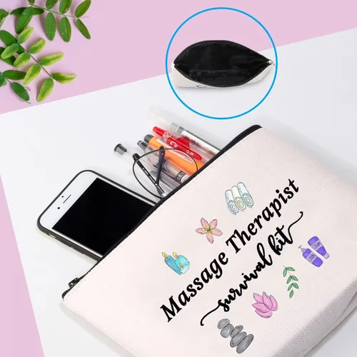 Miniatura 7 de GJTIM Terapia de masaje Regalo de graduación Masaje Terapeuta Kit de supervivencia Bolsa de maquillaje Bolsa de maquillaje, Kit de supervivencia
