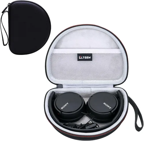 Miniatura 10 de LTGEM Estuche Compatible con Sony MDR-ZX110 / MDRZX110AP / MDRZX110NC / MDR-ZX310AP Serie ZX Audífonos intraaurales con cable, negro (Solo estuche)