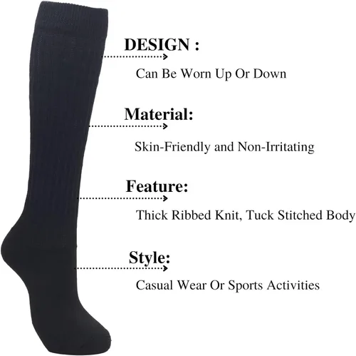 Miniatura 4 de Intgoodluckycc Calcetines holgados para mujer, calcetines gruesos apilados