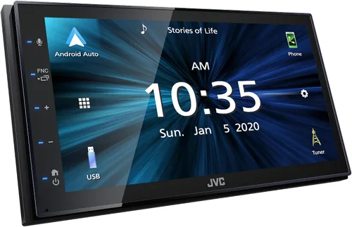 Miniatura 9 de JVC KW-M56BT Apple CarPlay Android Auto Reproductor multimedia con pantalla táctil capacitiva de 6.8 pulgadas, audio Bluetooth y llamadas manos