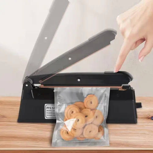 Miniatura 5 de Sellador térmico por impulso de 8 pulgadas, máquina de sellado térmico manual de bolsas de polietileno, selladora térmica para bolsas de plástico
