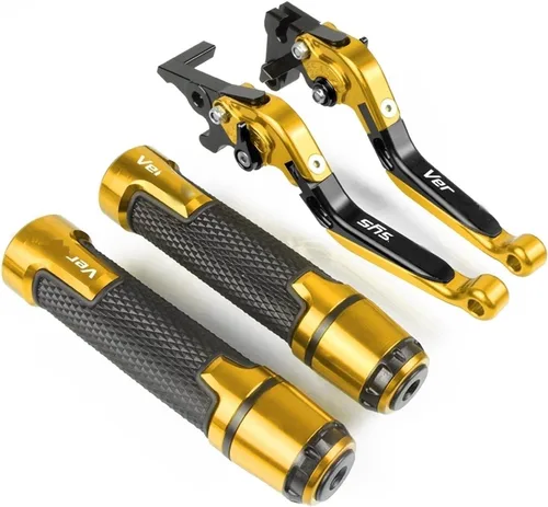 Miniatura 14 de Accesorios de motocicleta Ajustable Plegable Extensible Palanca de Embrague de Freno Manillar Manillar Agarraderas Tapón CNC para Kawasaki Z300