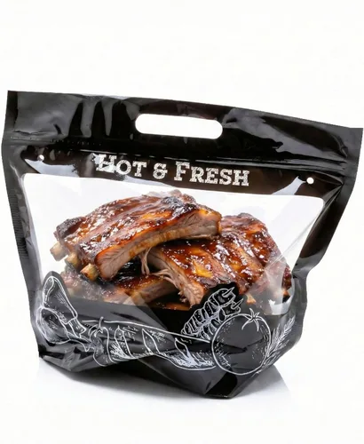 Miniatura 6 de Restaurantware - Bolsas de plástico para entrega de alimentos de 12.7 x 5.7 x 10.4 pulgadas, bolsas calientes para entrega de alimentos, ventana