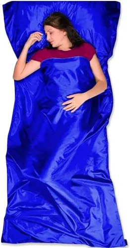 The Friendly Swede Sleeping Bag Liner - Cold Weather Microfiber or Ultralight Polyester Adult Sleep Sack in 3 Sizes- for Hotel and Camping Sheets -