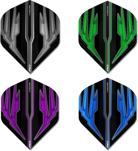 Miniatura 2 de RED DRAGON Hardcore Selection Pack - Vuelos de dardos estándar extra gruesos
