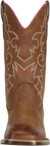 Miniatura 2 de J's.o.l.e Botas vaqueras de moda para mujer, punta cuadrada, anchas, media pantorrilla, vaqueras occidentales