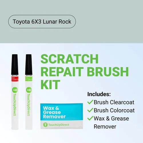 Miniatura 9 de TouchUpDirect - Kit de pinceles para retoque y reparación de arañazos de pintura de automóvil, conciencia exacta con la pintura color gris 6X3 Lunar