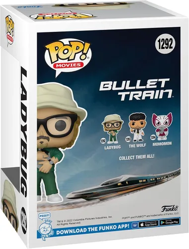 Miniatura 3 de Funko Pop Movies: Bullet Train - Ladybug - 1/6 probabilidades para variante de persecución rara - (los estilos pueden variar) - Figura de vinilo