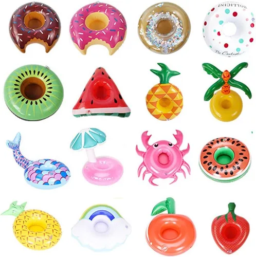 E-TING 5 unidades de anillo de natación al azar divertido flotador de piscina balsa Lilo salvavidas para muñecas de 11.5 pulgadas inflables