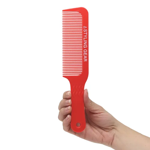 Miniatura 10 de Styling Gear 404 Clipper 9 In. Dientes ondulados Top Plano Clipper Mezcla Peine Corte Peluquero Peluquero Peines Flexibles 1 Pc (azul)