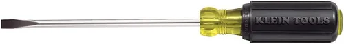 Miniatura 9 de Klein Tools 605-4 desarmador con punta de gabinete de 1/4 pulgadas, fabricado en EE. UU., mango redondo resistente de 4 pulgadas