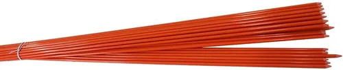 Miniatura 7 de WFLNHB Juego de 25 marcadores de nieve naranja para entrada de vehículos de 5/16 pulgadas de diámetro x 48 pulgadas, estacas de arado de fibra