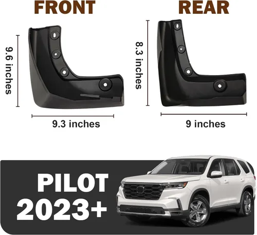 Miniatura 2 de Muslogy para Honda Pilot 2023 2024 2025 Guardabarros Protectores contra salpicaduras para parachoques delanteros y traseros Accesorios Guardabarros