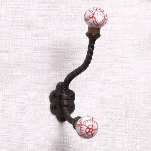 Miniatura 27 de Indian Shelf Ganchos de pared para colgar abrigos, ganchos de pared bohemios negros Perchero de pared Ganchos para colgar toallas Ganchos