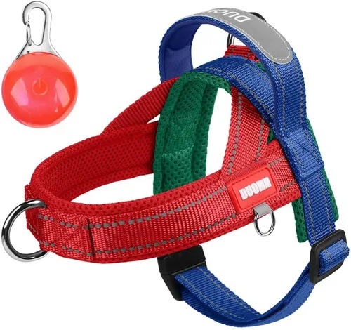 Miniatura 6 de Arnés para perro sin tirones con acolchado de malla transpirable, arnés reflectante ajustable a prueba de escape, arnés de chaleco para perro